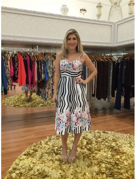 Vestido Estampado Eva Bella - Emporio Luquetti