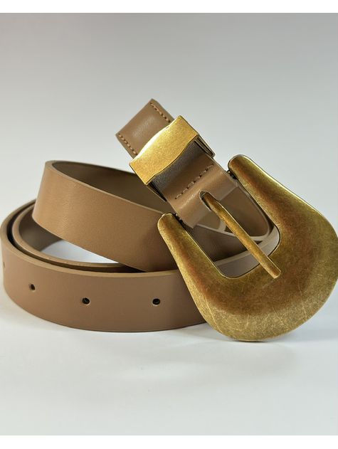 Cinto Fivela Oval Bronze - cinto04 - Seja Store
