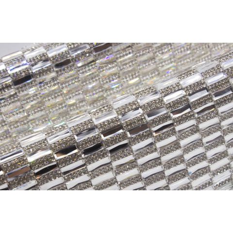 MALHA BAGUETE CRISTAL 15MM PP14 24CMX40CM