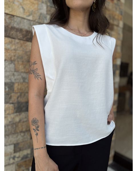 Blusa Muscle Off White