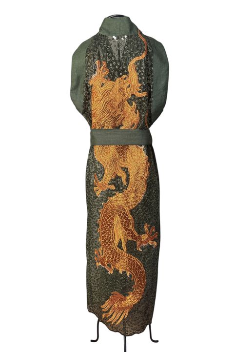 Kimono O Dragão nos Jardins Suspensos Liberty Sun... - Bo Eugenia Bologna