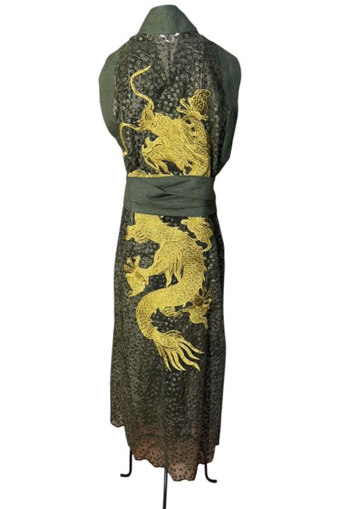 Kimono O Dragão nos Jardins Suspensos Liberty Gol... - Bo Eugenia Bologna