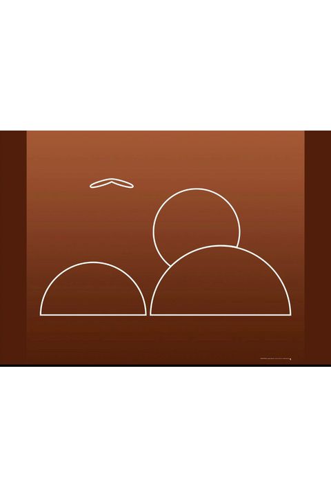 Panô Estampa Voar Linha Terracota - Variante Prima... - Bo Eugenia Bologna