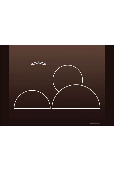 Panô Estampa Voar Linha Terracota - Variante Inver... - Bo Eugenia Bologna