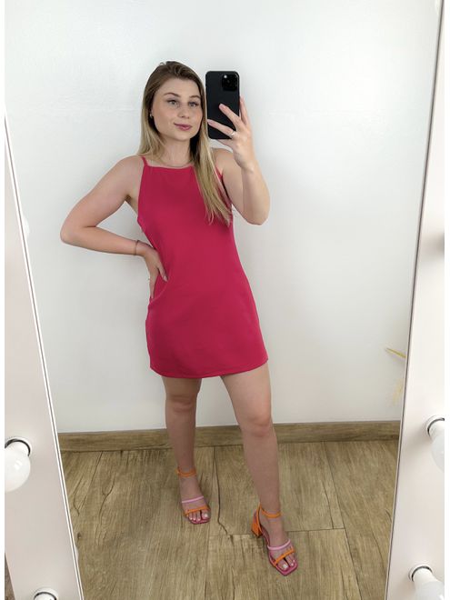 Vestido Estrela Pink - 3580661 - RAFITA MODA FEMININA