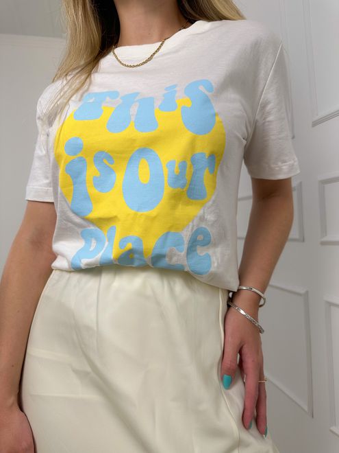 T-shirt Place Azul - 3645520 - RAFITA MODA FEMININA