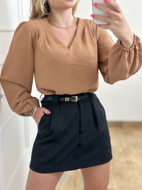 Blusa Aurora Bege - 3644652 - RAFITA MODA FEMININA