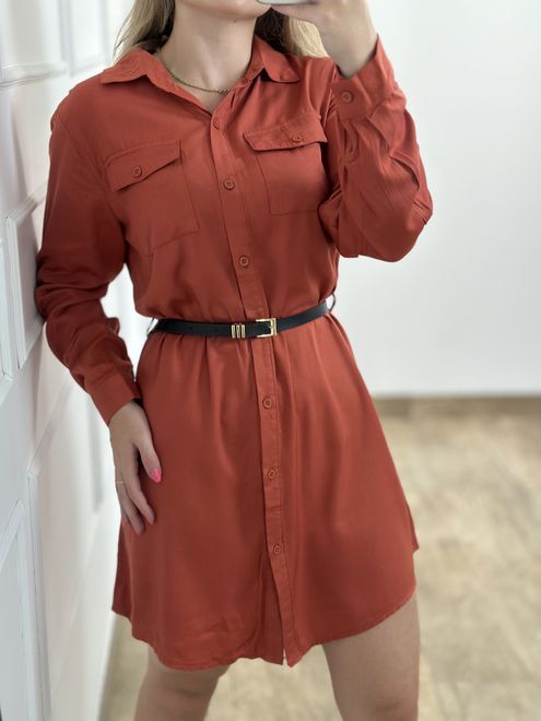 Chemise Laura Terracota - 3098381 - RAFITA MODA FEMININA