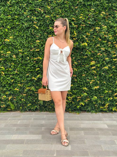Vestido Alfaiataria Top Branco - 364712 - RAFITA MODA FEMININA