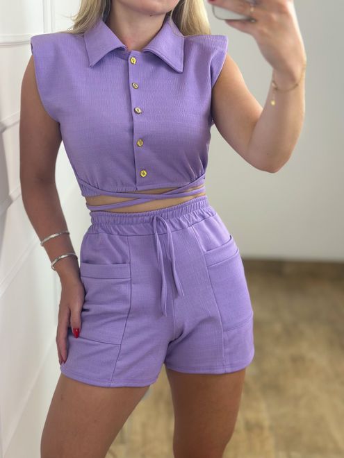 Conjunto Fe Lilás - 2484596 - RAFITA MODA FEMININA