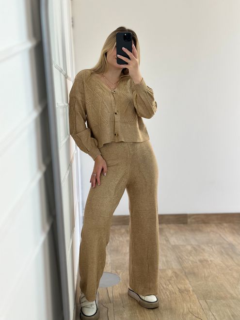 Conjunto Modal Bege - 3635595 - RAFITA MODA FEMININA