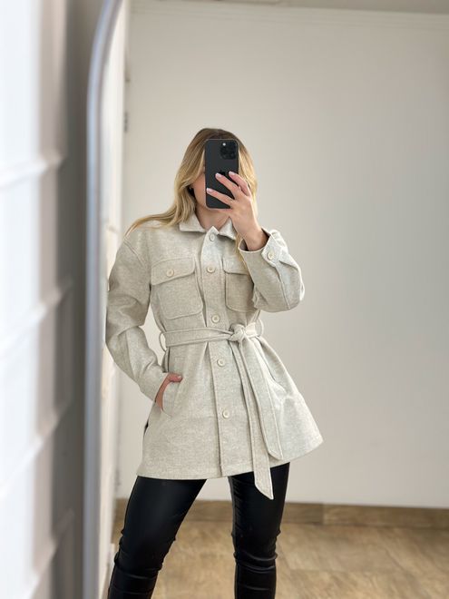 Casaco Lã Batida Mescla - 3635582 - RAFITA MODA FEMININA