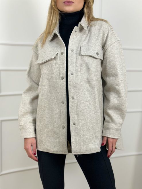 Casaco Lã Batida Mescla - 36446790 - RAFITA MODA FEMININA