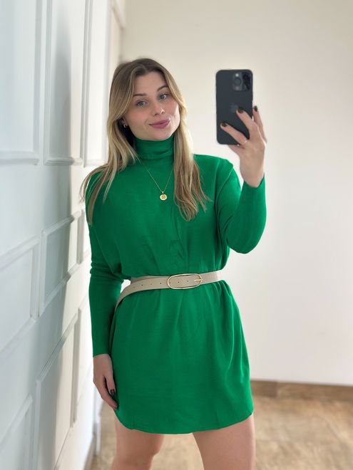 Poncho Modal Verde - 255288 - RAFITA MODA FEMININA
