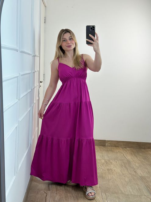 Vestido Búzios Fúcsia - 387971 - RAFITA MODA FEMININA