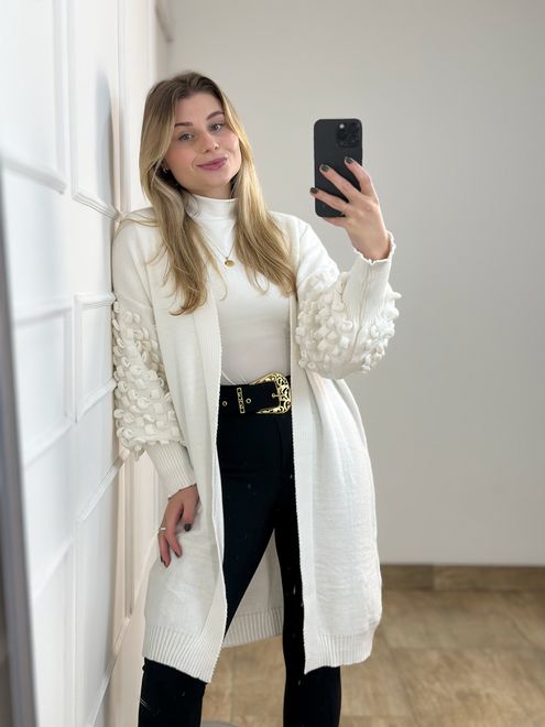 Casaco Modal Liandra Off White - 3645546 - RAFITA MODA FEMININA