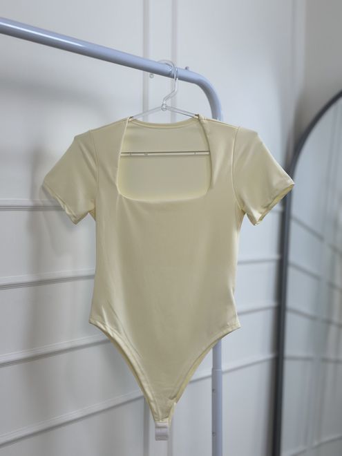 Body Liza Manga Curta Marfim - 387684 - RAFITA MODA FEMININA