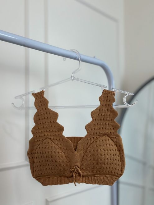 Cropped Modal Marrom - 288785 - RAFITA MODA FEMININA