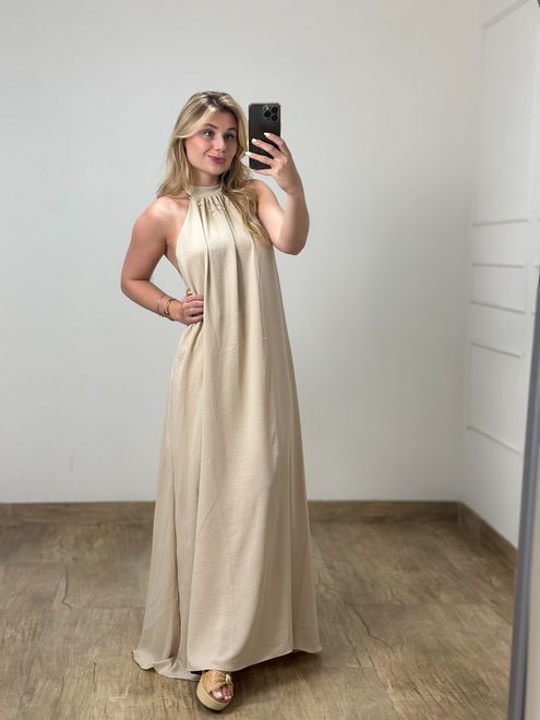 Vestido Duna Nude - 387881 - RAFITA MODA FEMININA