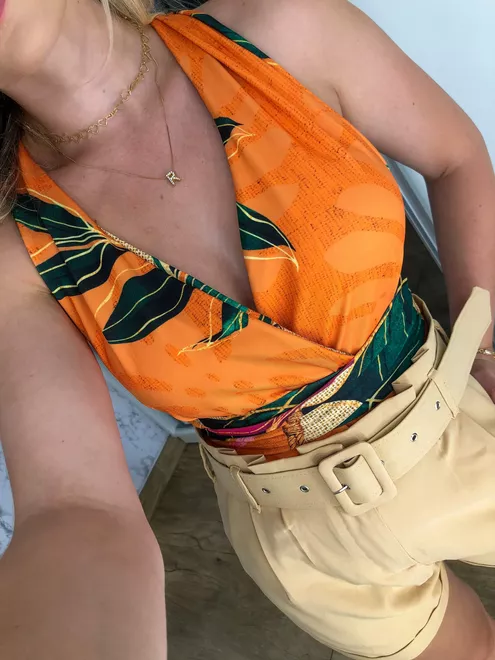Body Maite Laranja - 2581317 - RAFITA MODA FEMININA
