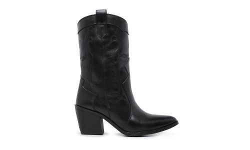 Bota Feminina Texana Preta 17000 - 17000-Preto - LOJADFLORA