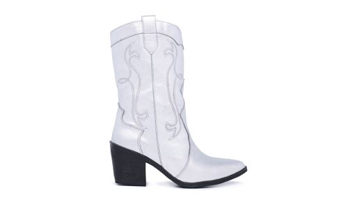 Bota Feminina Texana Prata 17005 - 17005-Prata - LOJADFLORA