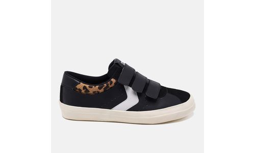Tênis Casual Feminino Lumini Preto Onça - GS109-On... - LOJADFLORA