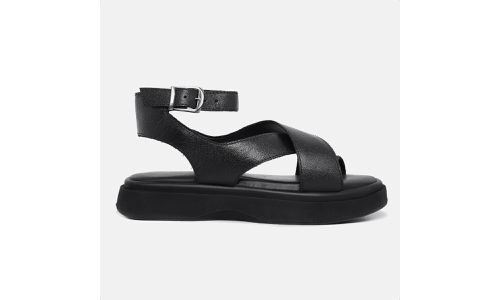 Sandalia Papete Feminina Marina Preto - GS311-Pret - LOJADFLORA