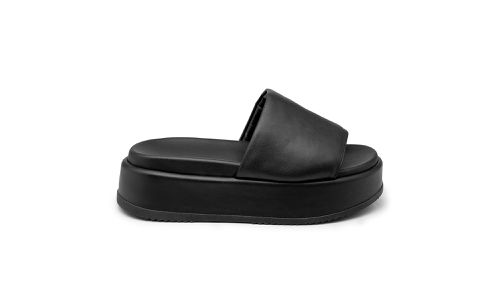 Tamanco Papete Flatform Feminina Preto 5300 - 5300... - LOJADFLORA