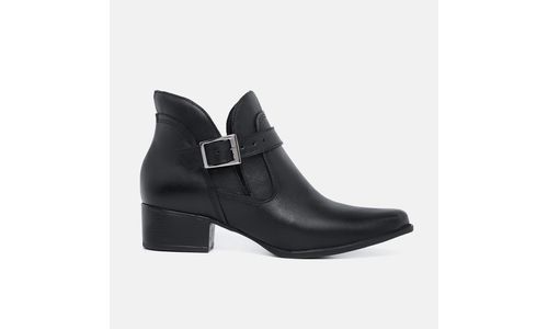 Bota Cano Baixo Ana Preta - GS220 - Preta - LOJADFLORA