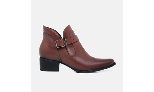 Bota Cano Baixo Ana Marrom - GS220 - Marrom - LOJADFLORA