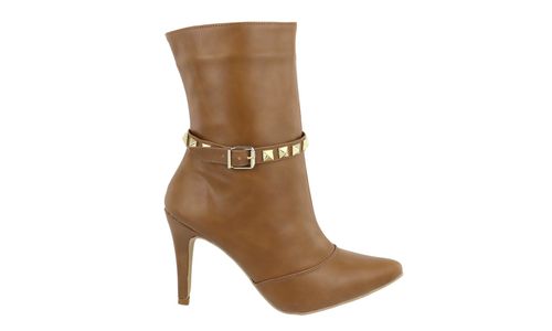 Bota Feminina Cano Médio Salto Fino Napa Canyon 17... - LOJADFLORA