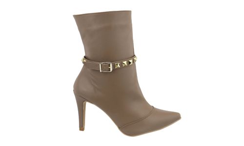 Bota Feminina Cano Médio Salto Fino Napa Santorini... - LOJADFLORA