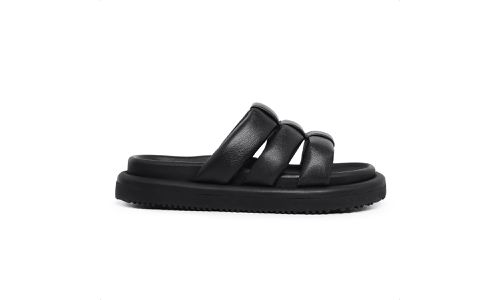Sandalia Papete Feminina Cecilia Preto - GS306-Pre... - LOJADFLORA