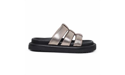 Sandalia Papete Feminina Cecilia Ouro Light - GS30... - LOJADFLORA