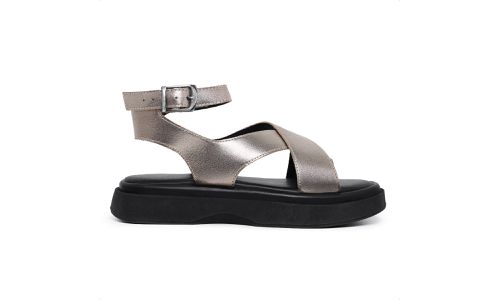 Sandalia Papete Feminina Marina Ouro Light - GS311... - LOJADFLORA