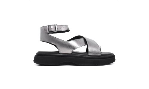 Sandalia Papete Feminina Marina Prata - GS311-Prat - LOJADFLORA