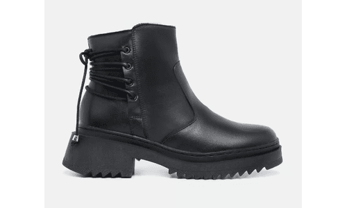 Bota Coturno Feminina Clara Preta - GS185 PRETA - LOJADFLORA