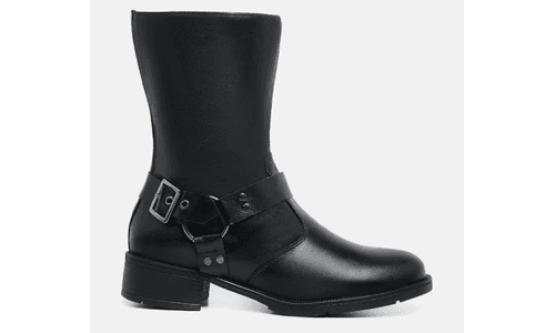 Bota Cano Baixo Paola Preto - GS187 PRETO - LOJADFLORA