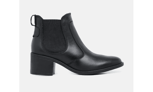 Bota Botina Cano Médio Isabela Preto - GS202 PRETO - LOJADFLORA