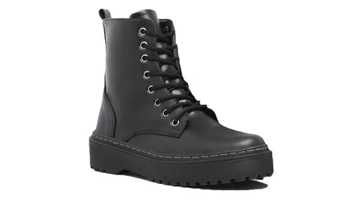 Coturno Feminino Tratorado Preto 1105 - 1105-Preto - LOJADFLORA