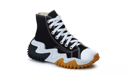 Tênis Bota D'Flora Run Cano Médio Preto - Run-Pret... - LOJADFLORA