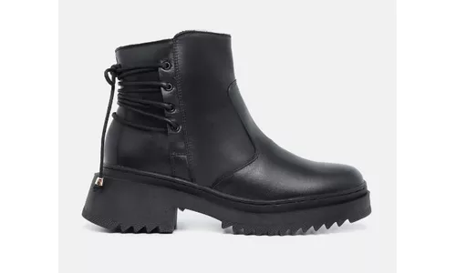 Bota Coturno Feminina Clara Preta - GS185 PRETA - LOJADFLORA