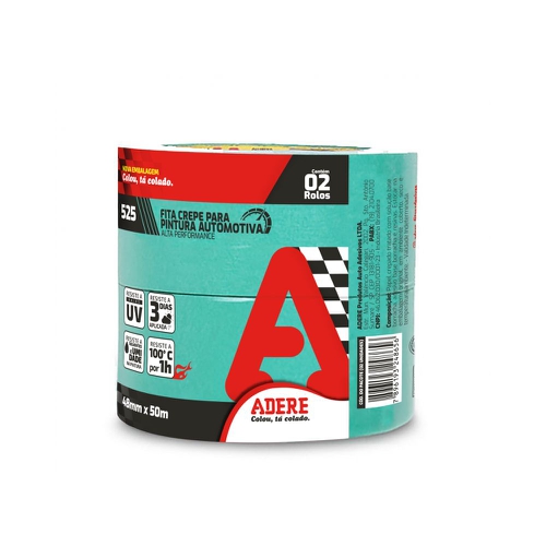 FITA CREPE 48X50 AUTOMOTIVA VERDE [525] [ADERE] - CS Tintas