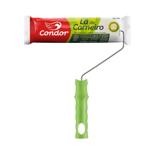 ROLO LÃ CARNEIRO 15CM CONDOR [C/S] [958] - CS Tintas