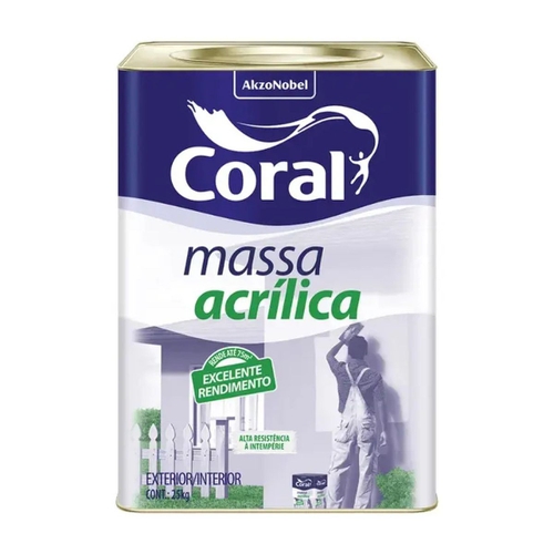 Massa Acrílica [CORAL] 25Kg - CS Tintas