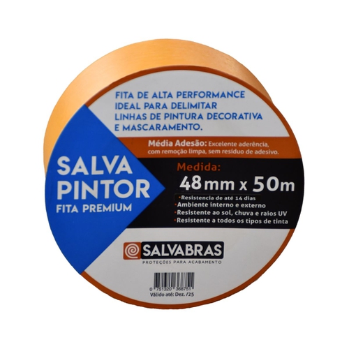 Fita Crepe 48X50 Laranja [SALVABRAS] - CS Tintas