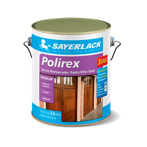 VERNIZ TINGIDOR POLIREX [SAYERLACK] 3,6L - CS Tintas