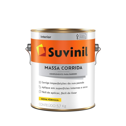 MASSA CORRIDA [SUVINIL] 5,7KG - CS Tintas