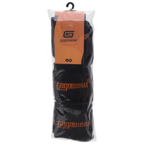Kit Meia Cano Médio Preta/Laranja Gogowear Copia - Loja Gogowear